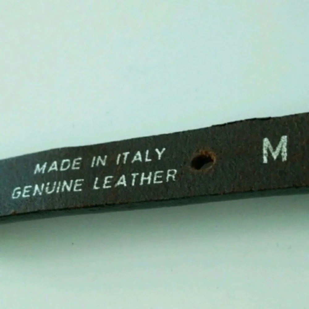 Ibel VINTAGE Rope Leather Antique Brass Belt