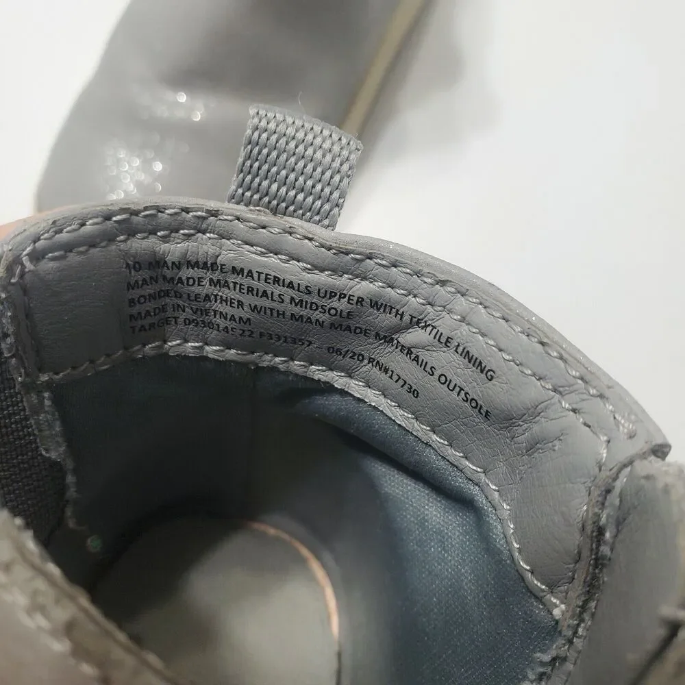 Cat Jack Shoes Girl‎ Size 10 Boot Grey Sparkly Small Platform Side Zip Round Toe