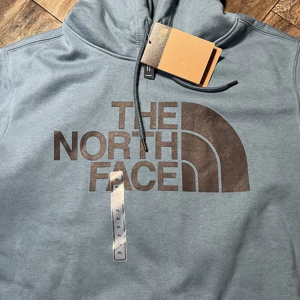 The North Face Half Dome Pullover Hoodie Men's XL Mallard Blue TNF Black NWT