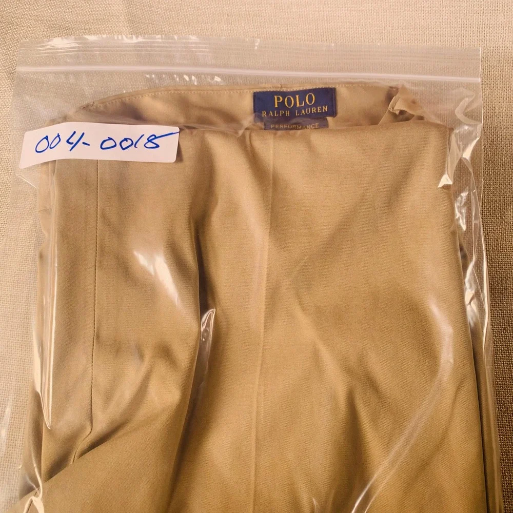 Polo Ralph Lauren Performance Stretch‎ Classic Fit Khaki Dress Pants Mens 36x30