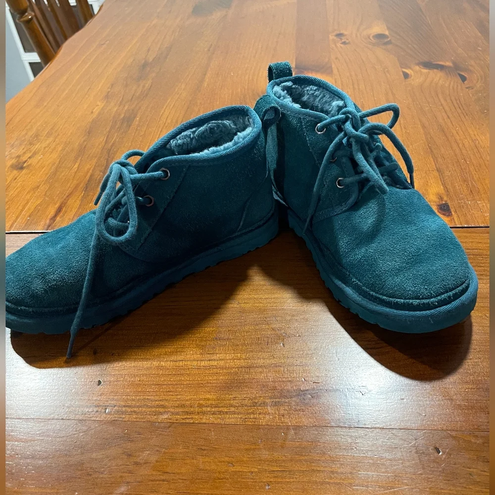 UGG Neumel Chukka‎ Suede Mini Boots in Freshwater Blue Size 6 Mens