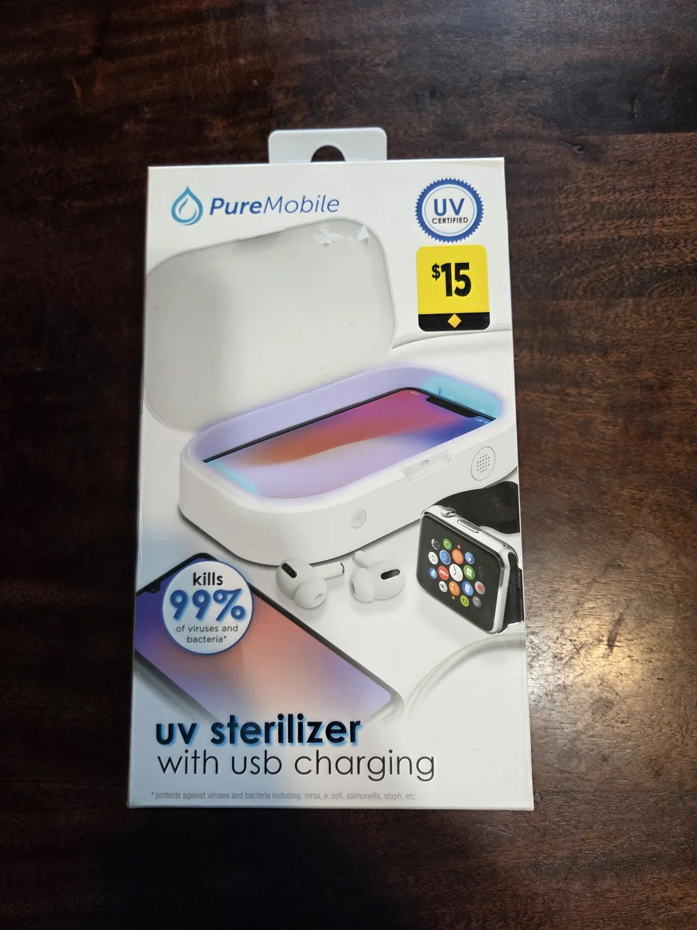 💚3 For $15💚PureMobile White UV Phone & Accessory Sterilizer with USB Charging