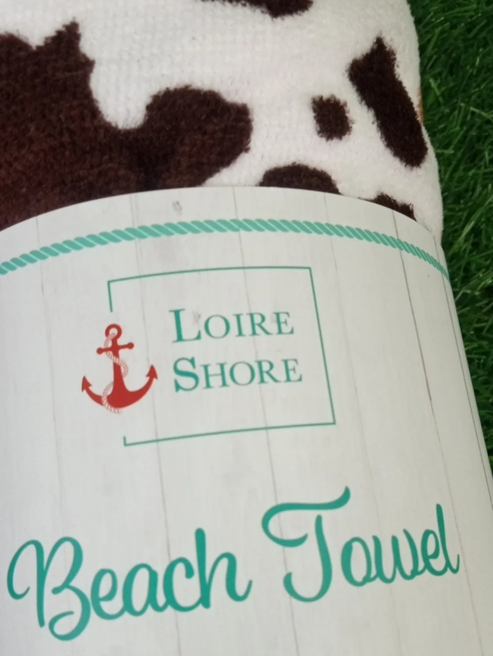 🚜 Cow Print Beach Towel