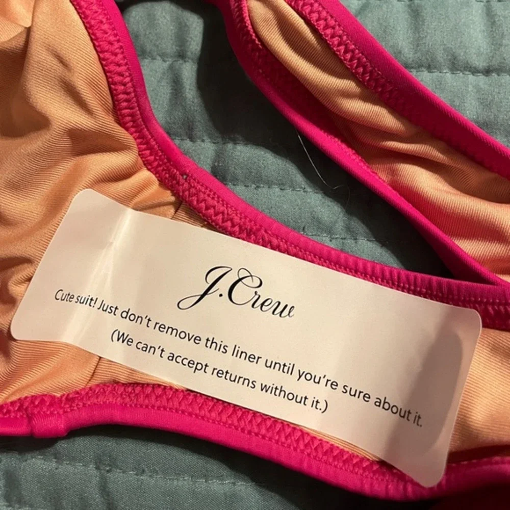 NWT J.Crew Heritage 1989 High Rise Bikini Bottom Magenta Orchid XXS Beach Resort