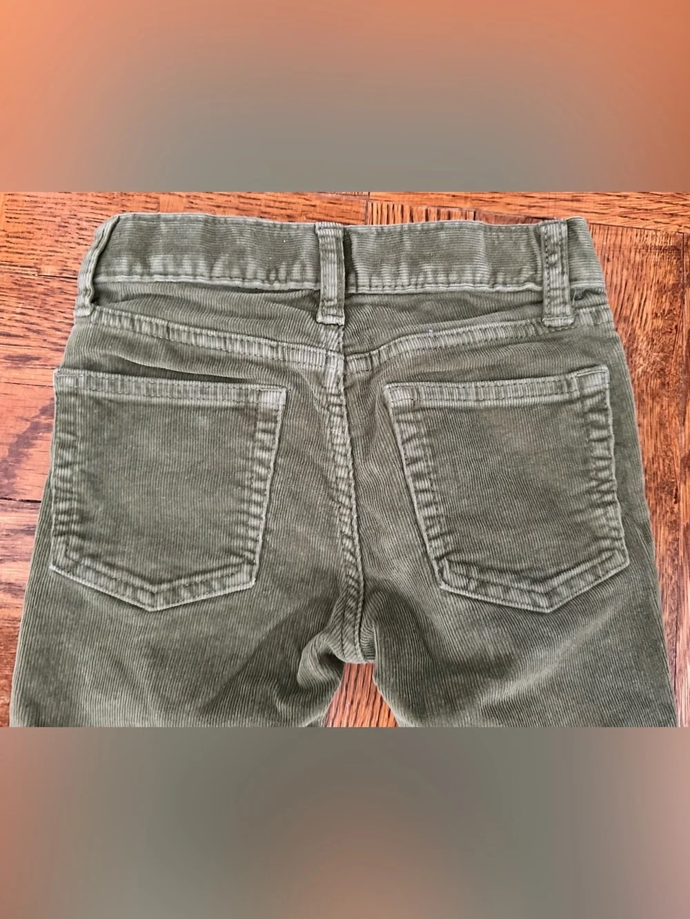 Boys Topiary Green Corduroy Slim Pants 4T