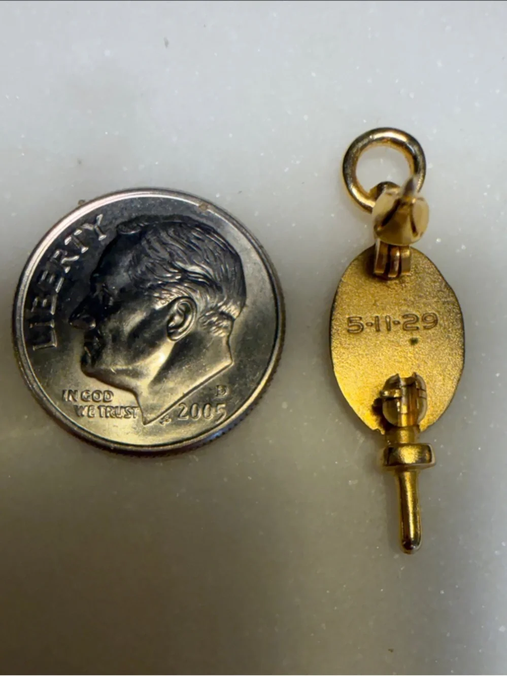 10k Gold Delta Kappa Gamma Member Brooch Pin from 1929