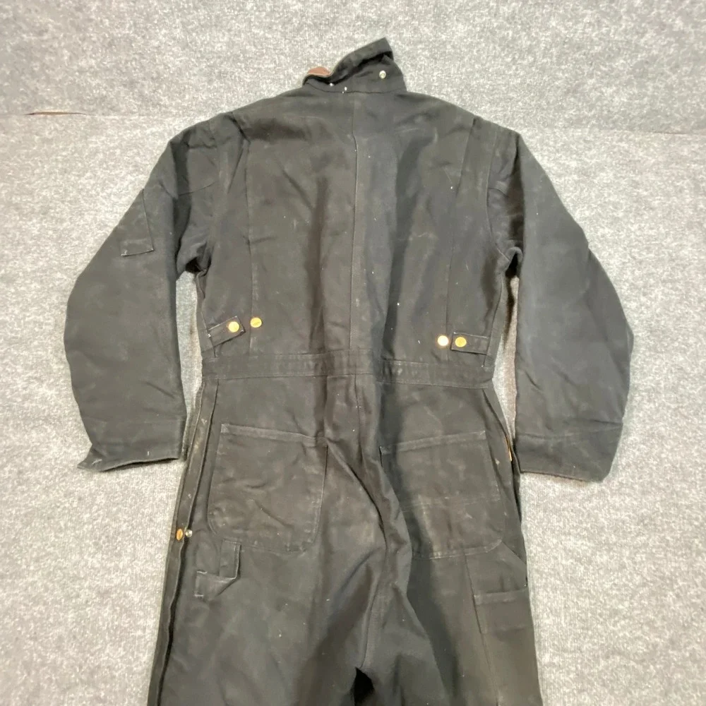 Carhartt X01 BLK Arctic Quilt Lined Coveralls Black Duck Canvas Mens 44 Regular