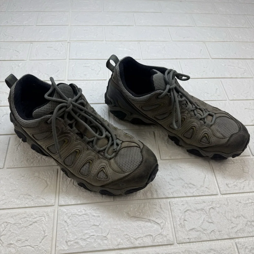 Oboz Sawtooth 2 Low Mens Grey Hiking Trail Shoes Size 10