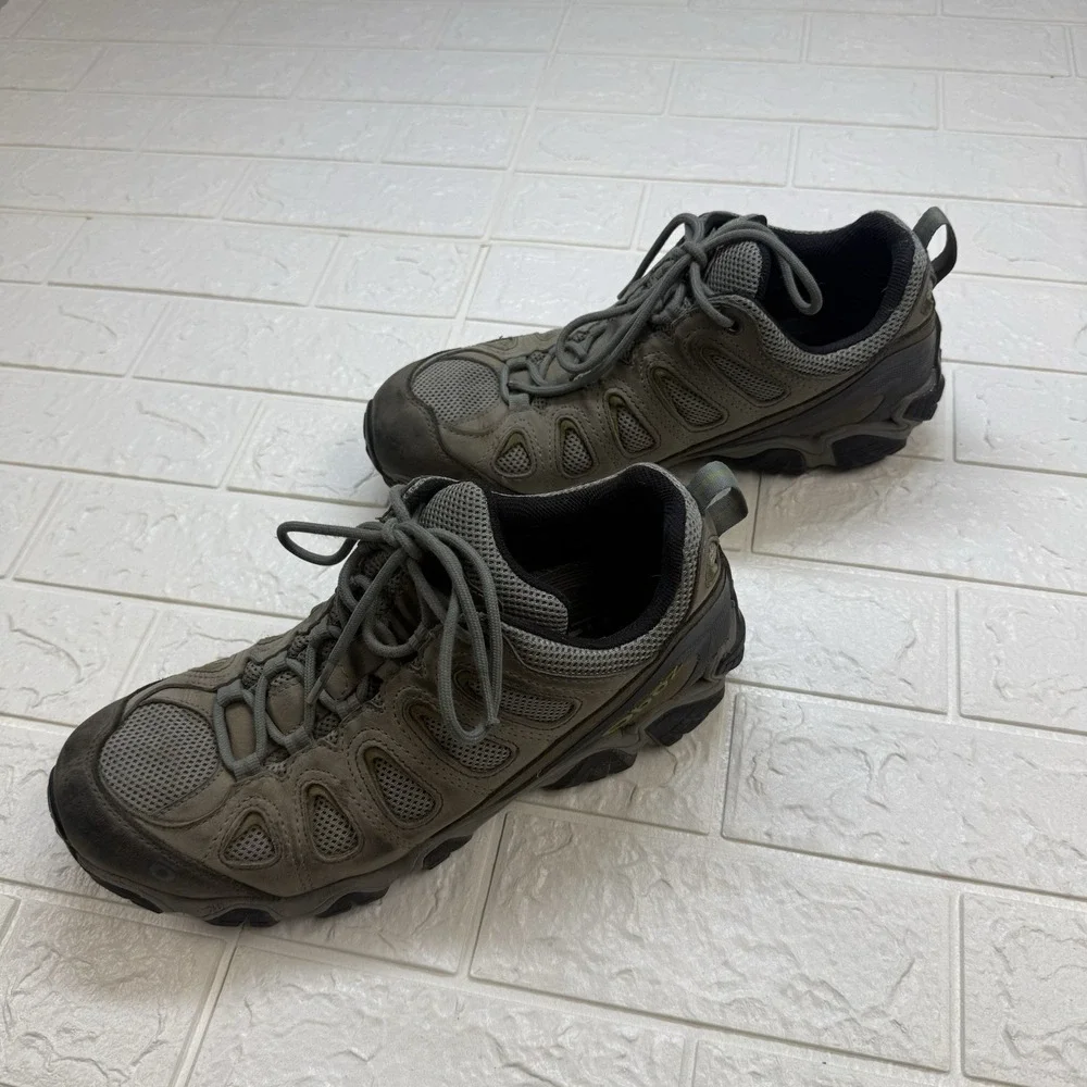 Oboz Sawtooth 2 Low Mens Grey Hiking Trail Shoes Size 10