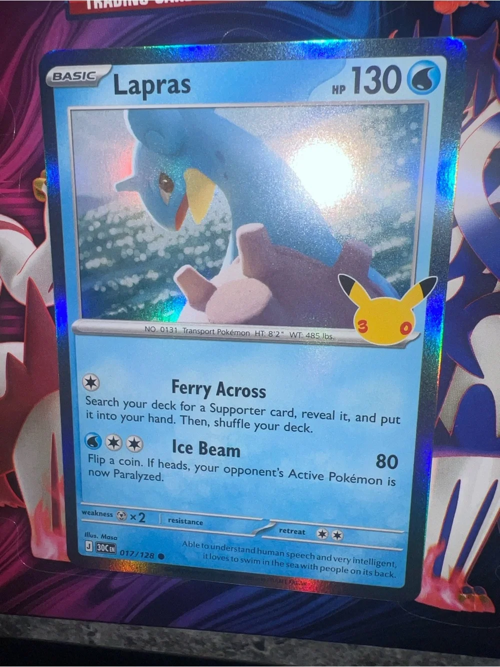 Pokemon lapras holographic