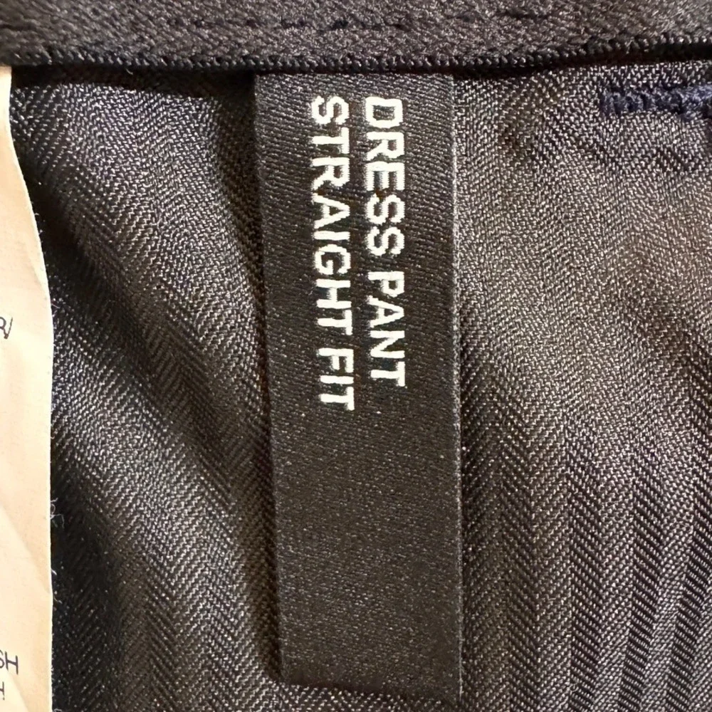 Haggar Mens Super Flex Waistband Dress Pants Blue 30x30 Repreve NWT