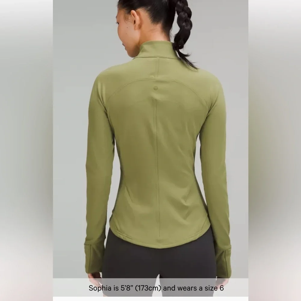 Lululemon InStill Jacket SmoothCover - Bronze Green - Size 6