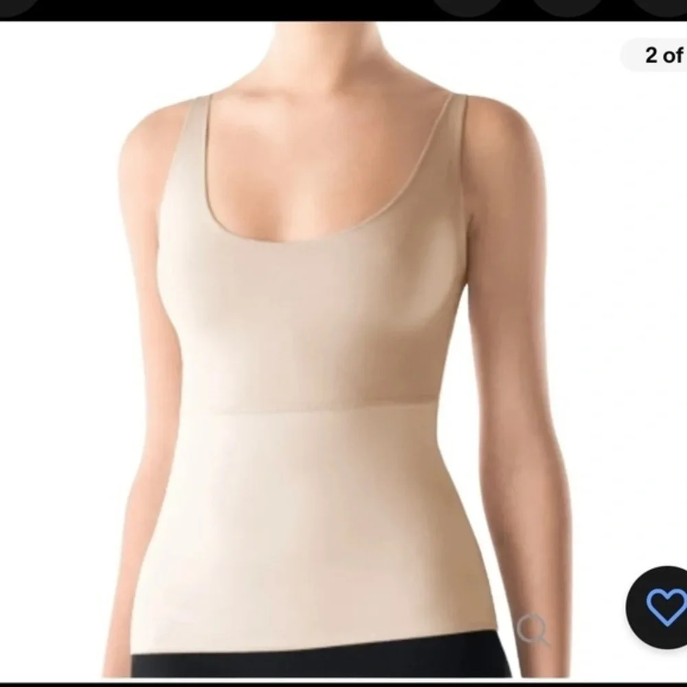 Spanx Hide & Sleek Camisole Size 2X Shaping Slimming Stretch Neutral Minimal